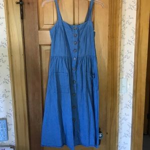 Sleeveless Denim Dress